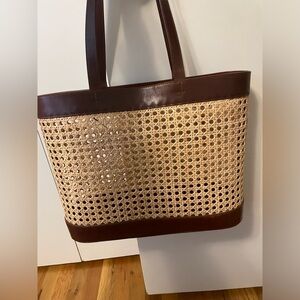 St. Agni Large Cane / Rattan Tote